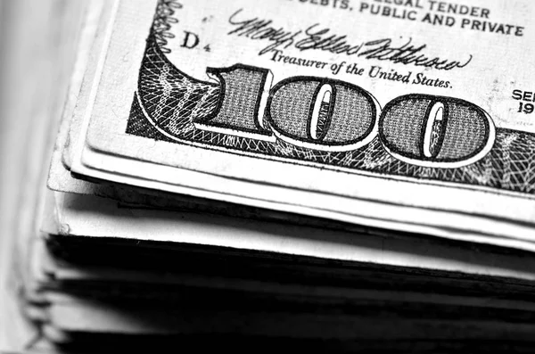 Servet ve zenginlik temsil eden Amerikan dolar para birimi — Stok fotoğraf