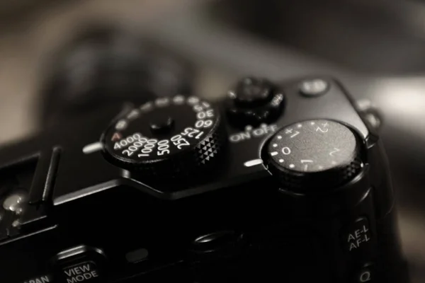 Vintage kamera Shutter Speed Dial fotografi — Stockfoto