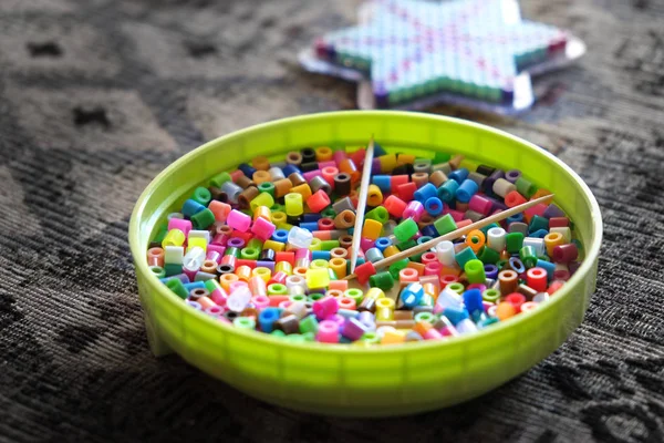 Beads for Crafts Making Art — Stock Photo, Image