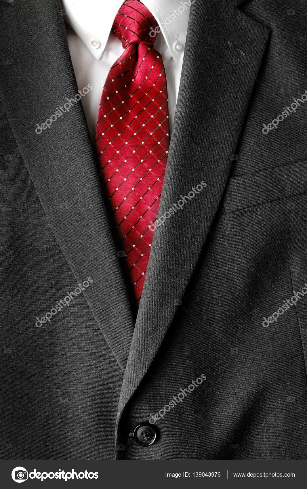 red and white business attire