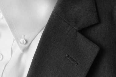 Takım elbise ceket iş yaka düğmesi delik