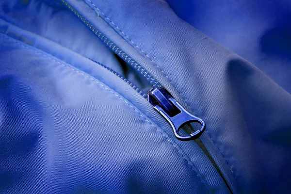 Zipper em jaqueta para moda — Fotografia de Stock