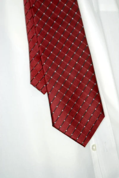 Chemise blanche et cravate pour les affaires ou l'usure formelle — Photo