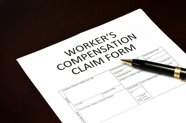 Worker's Compensation Claim Form Application — Stock Photo, Image