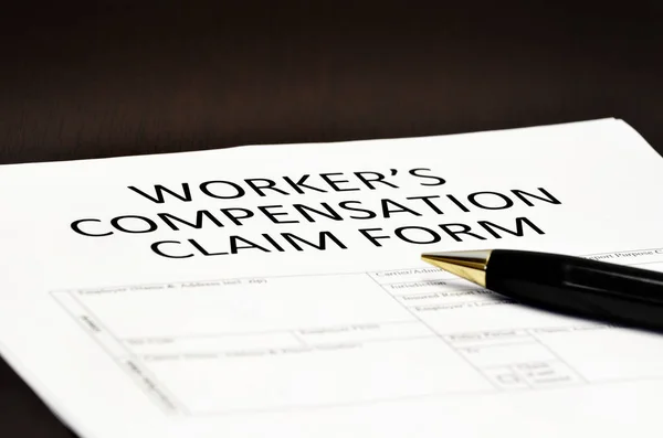 Worker's Compensation Claim Form Application — Stock Photo, Image