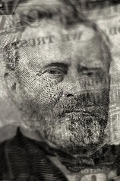 Closeup on Fifty Dollar Bill — Stock Photo, Image