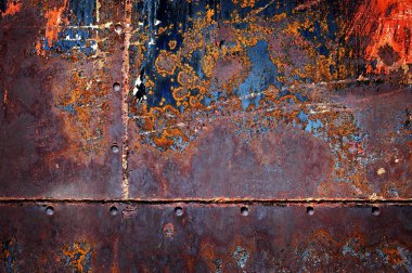 Arkaplan için paslı metal dokusu