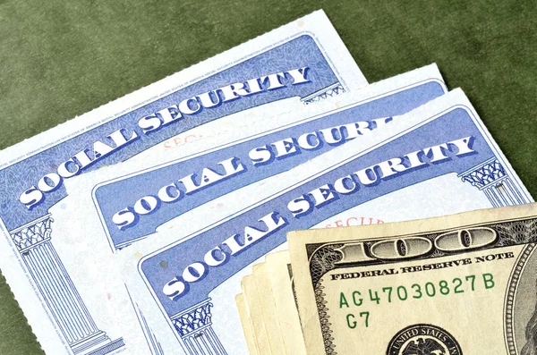 Cartão de Segurança Social para identificação — Fotografia de Stock