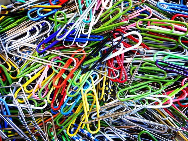 Paperclips in a Pile for Office Use — Stock Photo, Image