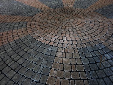 Arnavut kaldırımı taşları plaser taş desen kaldırım veranda