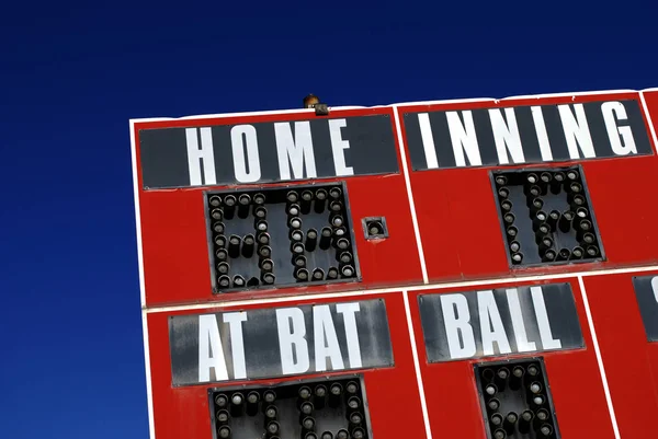 Honkbal scorebord sport — Stockfoto