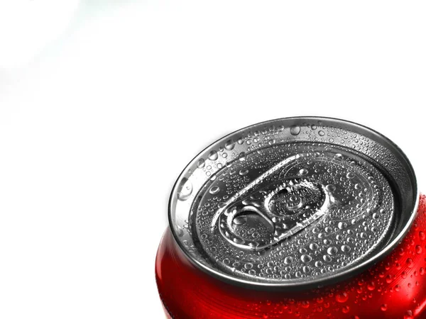 Frische Dose Soda mit Kondenswasser — Stockfoto