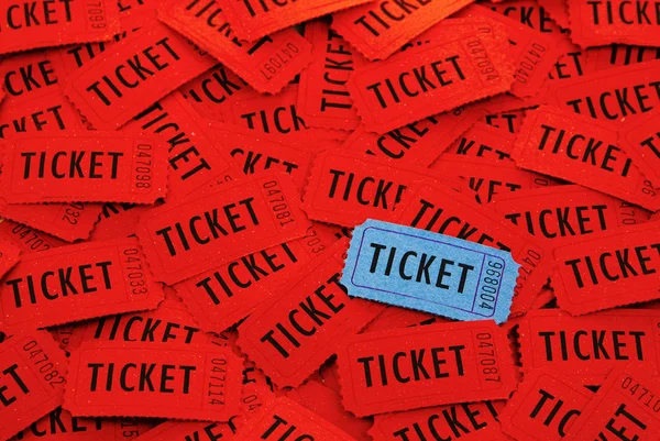 Билеты, используемые для входа на мероприятие — стоковое фото