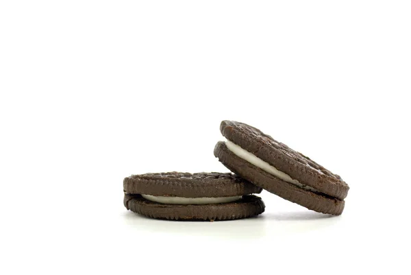 Delicious Chocolate Cookies with Crumbs — Stock Photo, Image