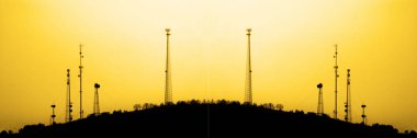 Radyo Towers iletim Trasnmitting için cep telefonu Tv sinyalleri