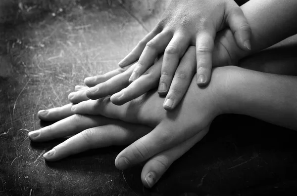 Hands of Family or Friends Showing Unity — Stock Photo, Image