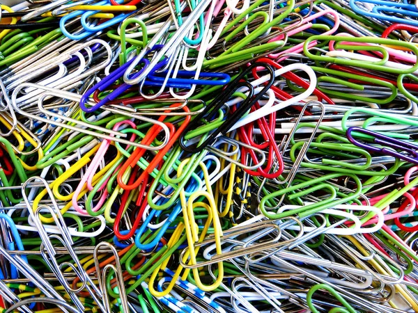 Paperclips in a Pile for Office Use — Stock Photo, Image