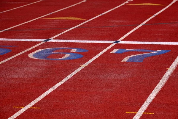 Linhas de Pista para Corrida — Fotografia de Stock