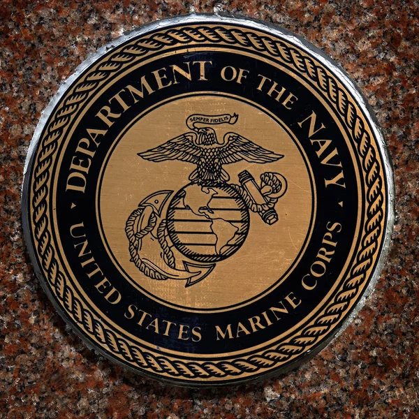 US Military Symbols for United States Services Navy Marines Air — Stock Photo, Image