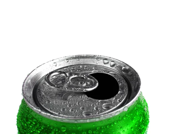 Fresca lata de refrigerante com condensação — Fotografia de Stock