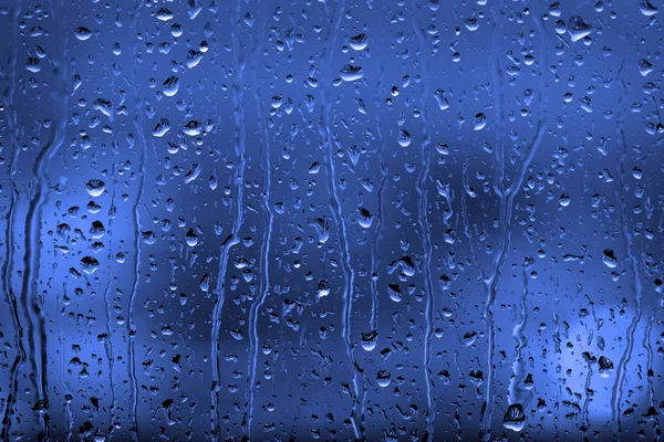 Ventana Agua de lluvia Gotas Clima tormentoso —  Fotos de Stock