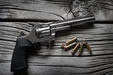 Tabanca Tabancalar Eski Ahşap Silahlar Üzerinde Kendini Savunma için