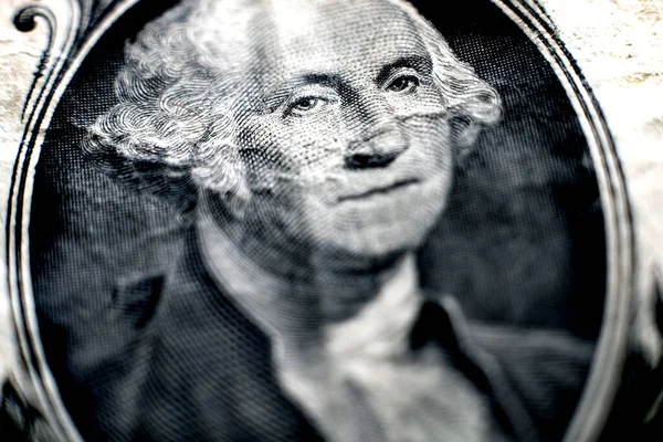 George Washington Dollar Bill American Money Waluta — Zdjęcie stockowe