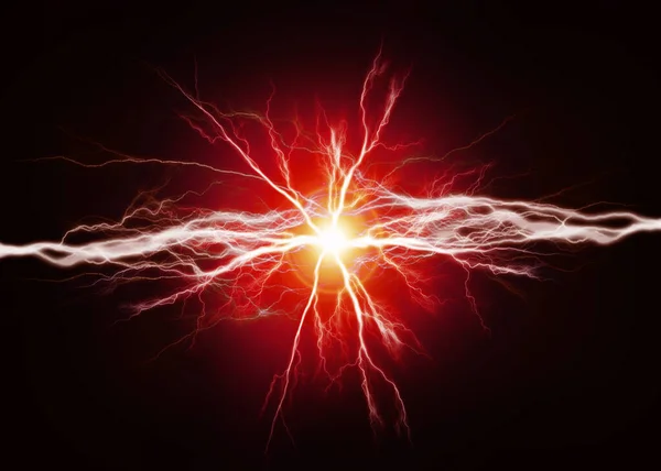 Pure Energy Electricity Red Bolts Power Background — Stock Photo, Image