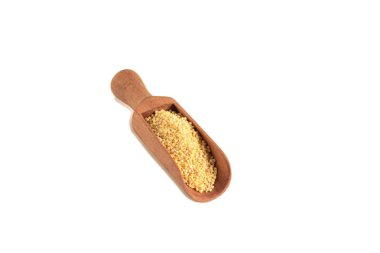 Beyaz zemin üzerine öğütülmüş Kuru