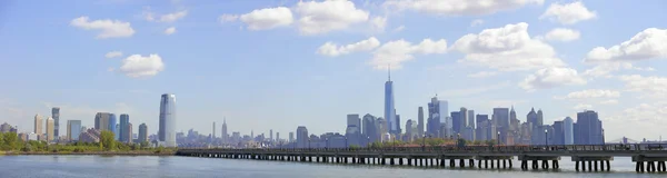 Imagem panorâmica de Nova Iorque e Jersey City — Fotografia de Stock