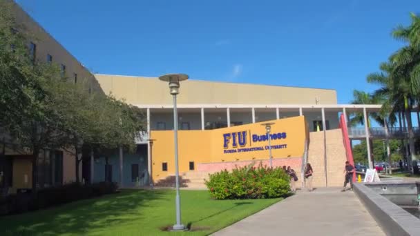 FIU School of Business 4k video — Stok video