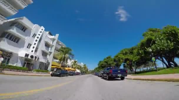 Miami plaża ocean drive — Wideo stockowe