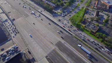 Bir otoyol hava video