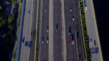 Bir otoyol hava video