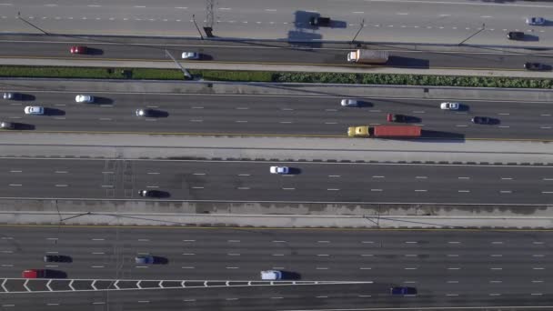 Aerial video traffic on the 595 Fort Lauderdale — Stock Video