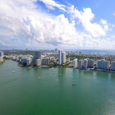 Miami Beach Florida hava görüntü