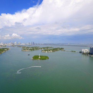 Miami Beach Florida hava görüntü