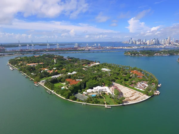 Imagem aérea de Miami Beach Florida — Fotografia de Stock