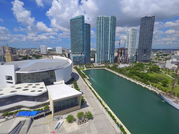 Aerial American Airlines Arena e Bongos — Foto Stock