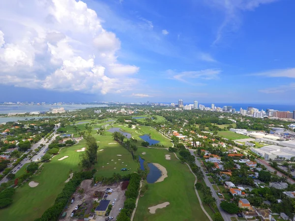 航拍图像迈阿密海滩高尔夫球场景观 — 图库照片
