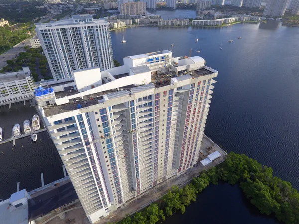 Aerial image Marina Palms Miami — Stock Photo, Image