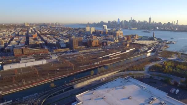 Luchtfoto Jersey City, Nj — Stockvideo