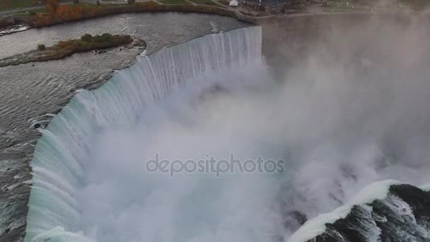 Letecké záběry Niagarské vodopády Kanada 4k — Stock video