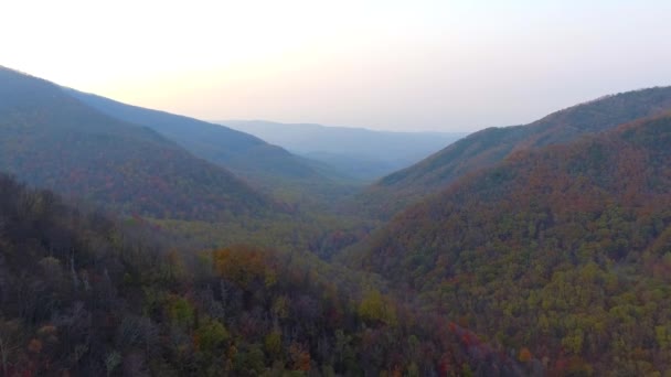 Vídeo aéreo Smokey Mountains 4k — Vídeo de Stock