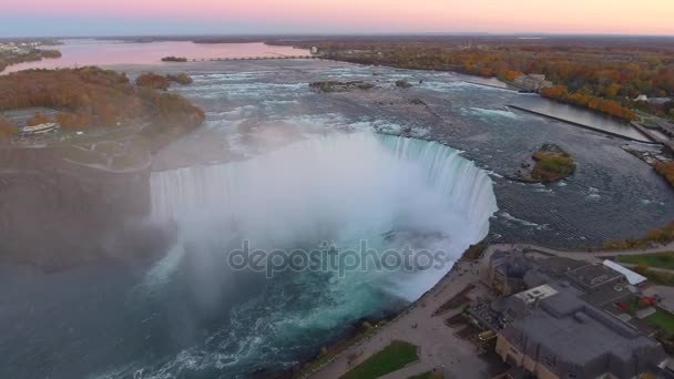 Lotnicze wideo Niagara Falls — Wideo stockowe