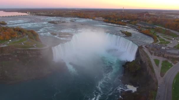 航空ビデオのナイアガラの滝 — ストック動画