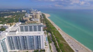 Hava video Miami Beach binalar deniz kenarı
