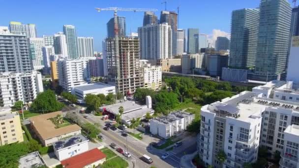Brickell City Center Miami antenowe — Wideo stockowe