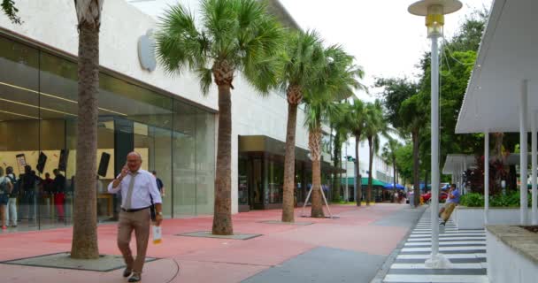 Stok video Apple Store Lincoln Road Miami Beach — Stok video