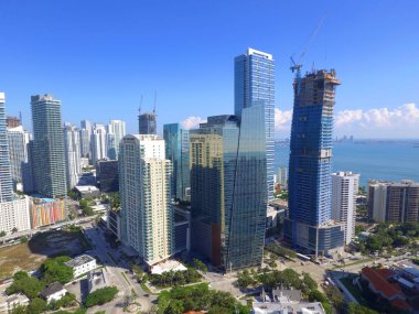 Brickell Miami aerial image clipart
